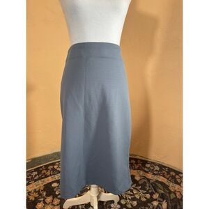 Philosophy Republic Clothing Steel Blue Midi Skirt – Exposed Back Zip | Size 14